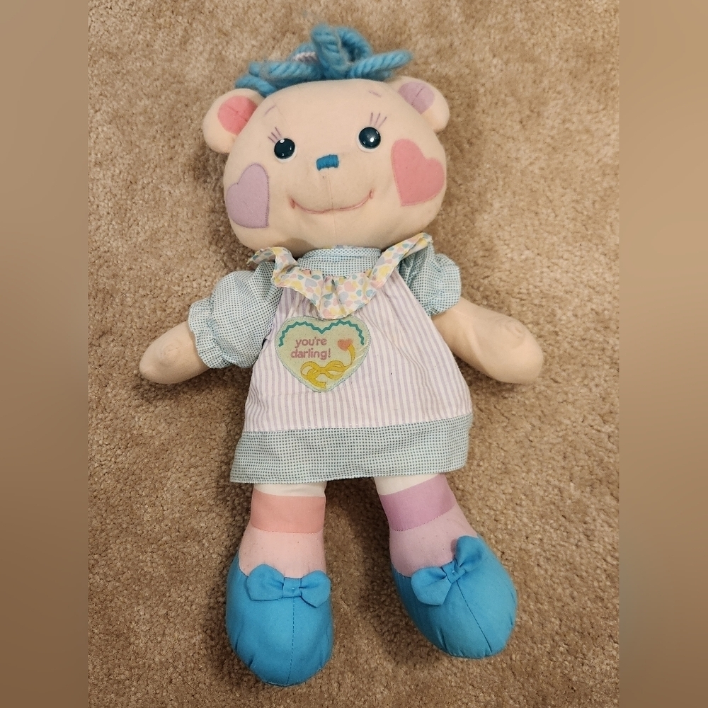 Vintage Playskool Bear Friends Stuffed Plush Teddy 1988 You're A Honey #AA